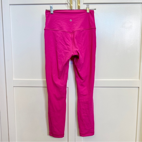 lululemon athletica ribbed align Leggings in Sonic Pink - Picture 2 of 3
